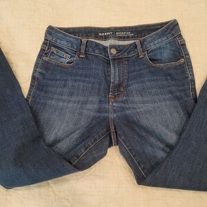 Old Navy RockStar Mid Rise Skinny Jeans Size 6s